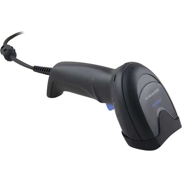 Datalogic QuickScan QW2520 Rugged Retail, Commercial Service, Hospitality, Government Handheld Barcode Scanner Kit - Cable Connectivity - Black - USB Cable Included