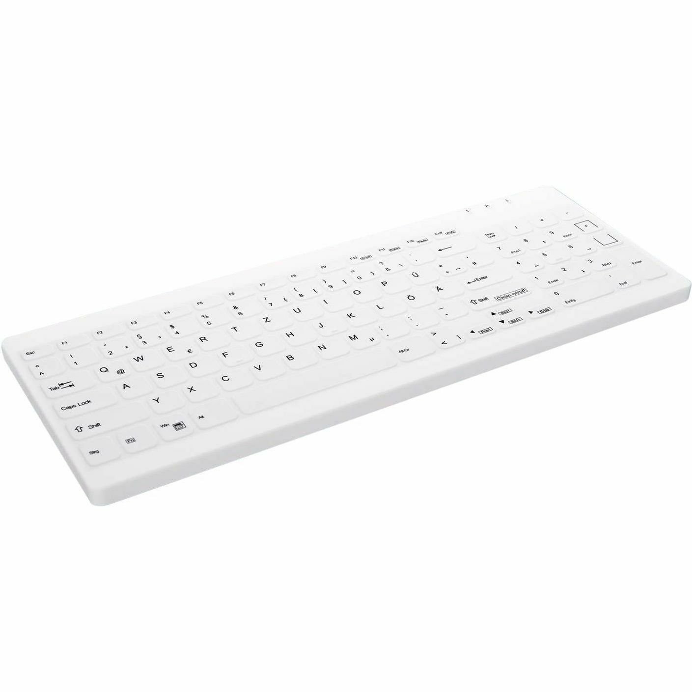 Active Key Keyboard - Cable Connectivity - USB 1.1 Type A Interface - White