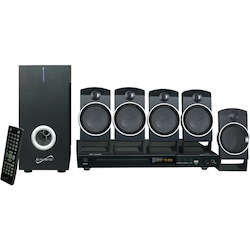 Supersonic SC-37HT 5.1 Home Theater System - 25 W RMS - DVD Player