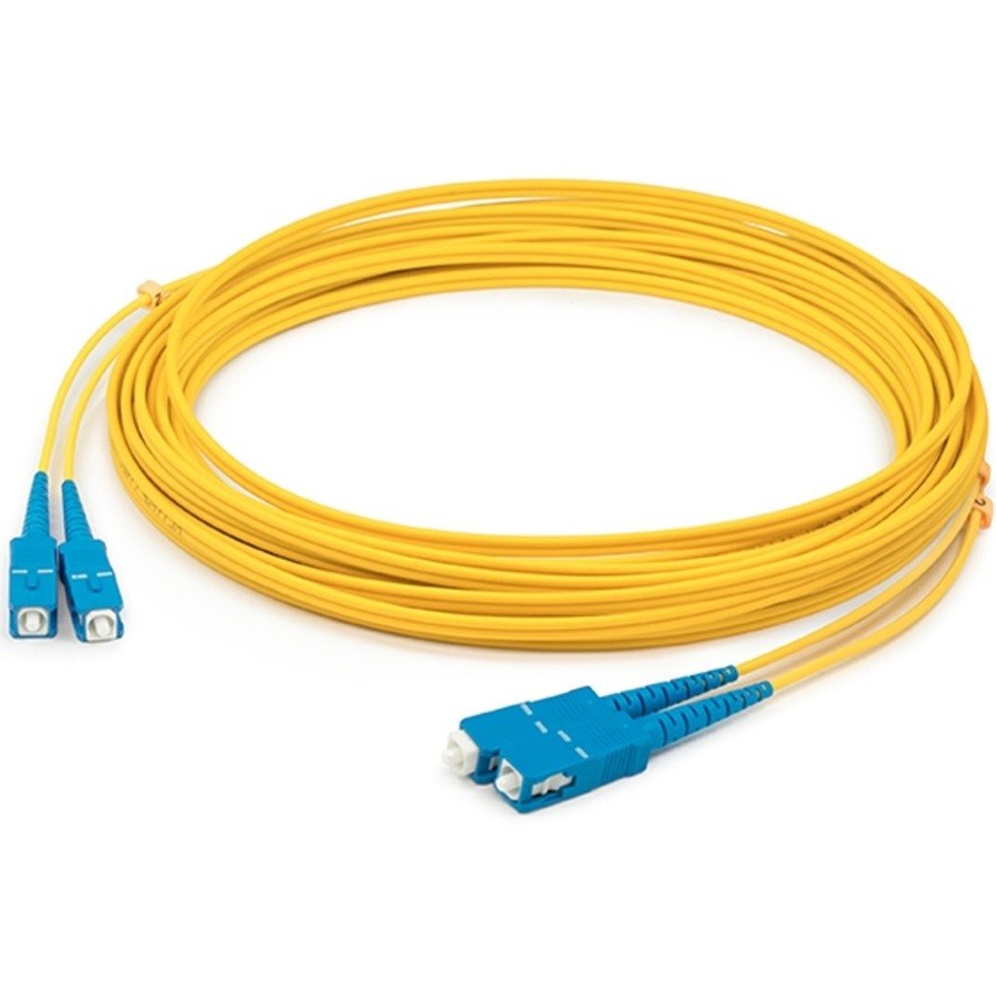 AddOn 4m SC (Male) to SC (Male) Yellow OS2 Duplex Fiber OFNR (Riser-Rated) Patch Cable