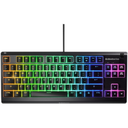 SteelSeries Apex 3 TKL Gaming Keyboard - Cable Connectivity - USB Interface - RGB LED - English (US) - Black