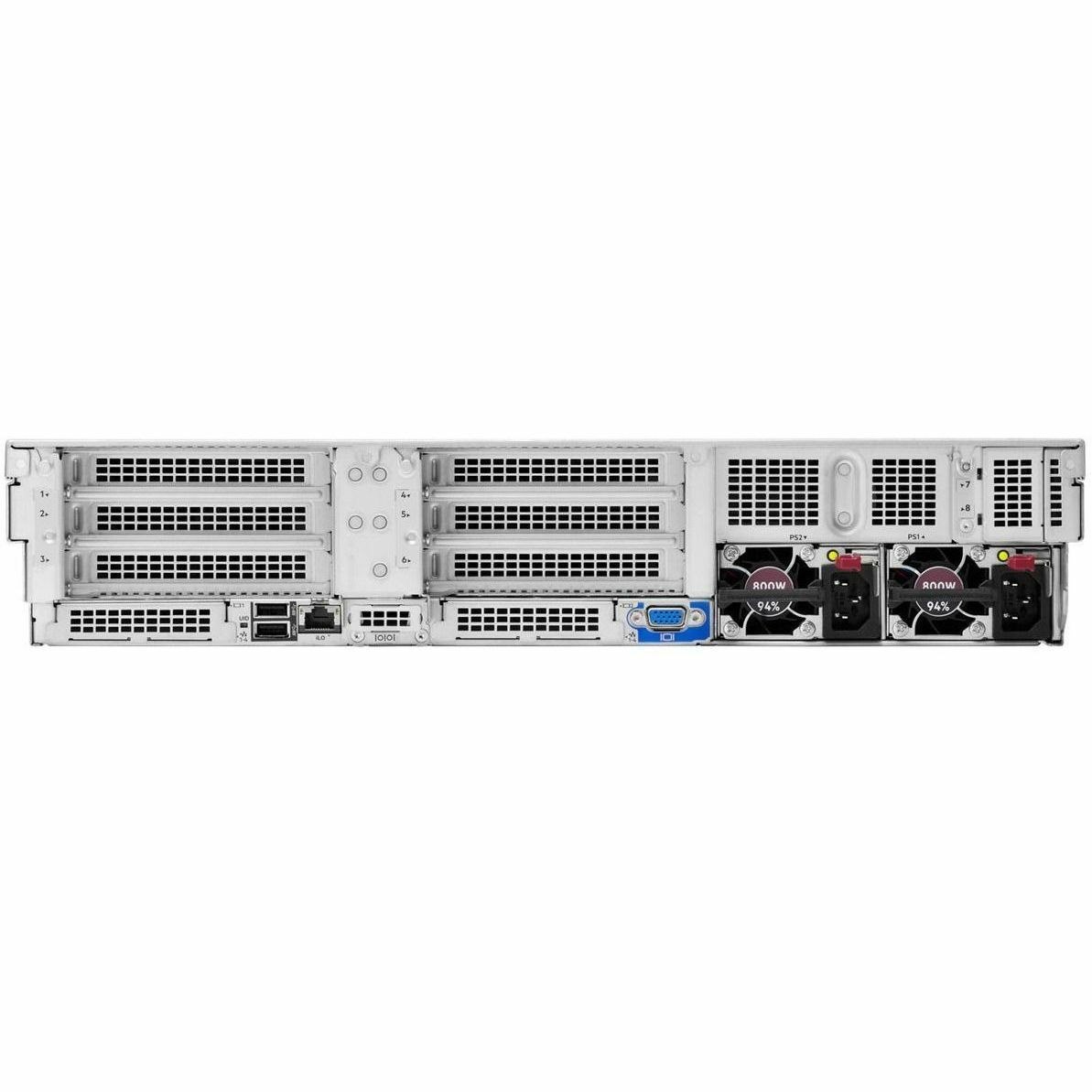 HPE ProLiant DL380 G11 2U Rack Server - 1 x Intel Xeon Silver 4510 2.40 GHz - 64 GB RAM - 1.88 TB SSD - (2 x 960GB) SSD Configuration - Serial ATA, Serial Attached SCSI (SAS) Controller