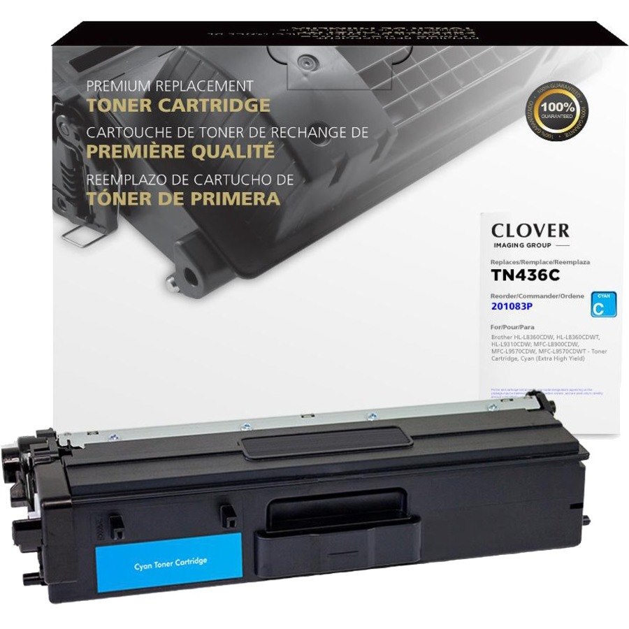 Clover Technologies Remanufactured Extra High Yield Laser Toner Cartridge - Alternative for Brother TN436C - Cyan Pack