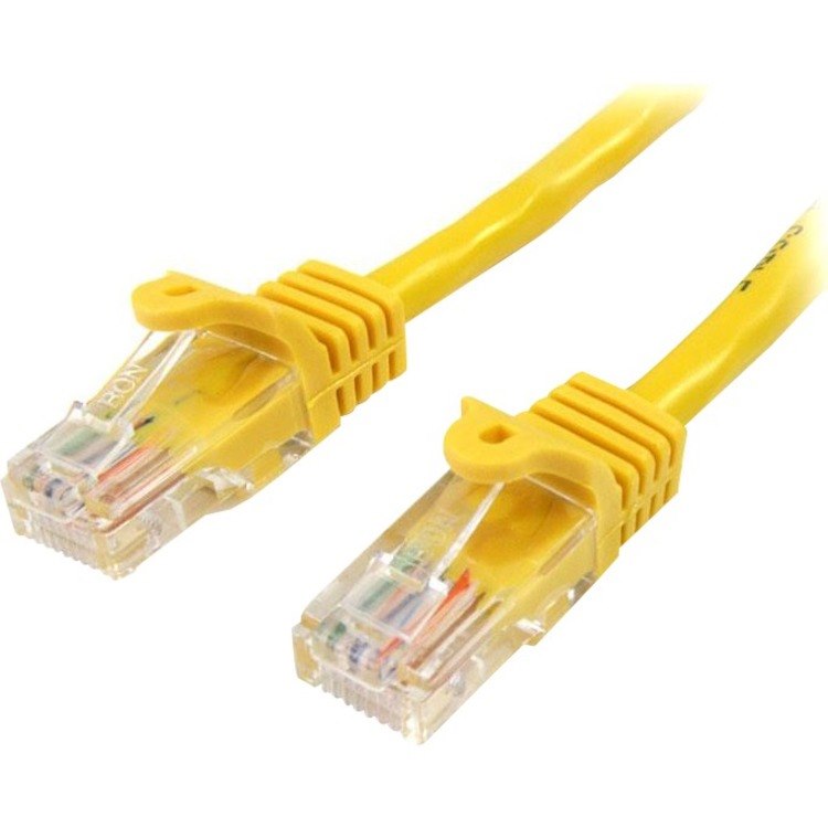 StarTech.com 3 m Yellow Cat5e Snagless RJ45 UTP Patch Cable - 3m Patch Cord