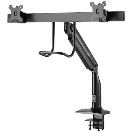 Tripp Lite by Eaton Safe-IT Precision-Placement Dual-Display Desk Clamp or Grommet with Antimicrobial Tape for 17" to 35" Displays, USB Ports