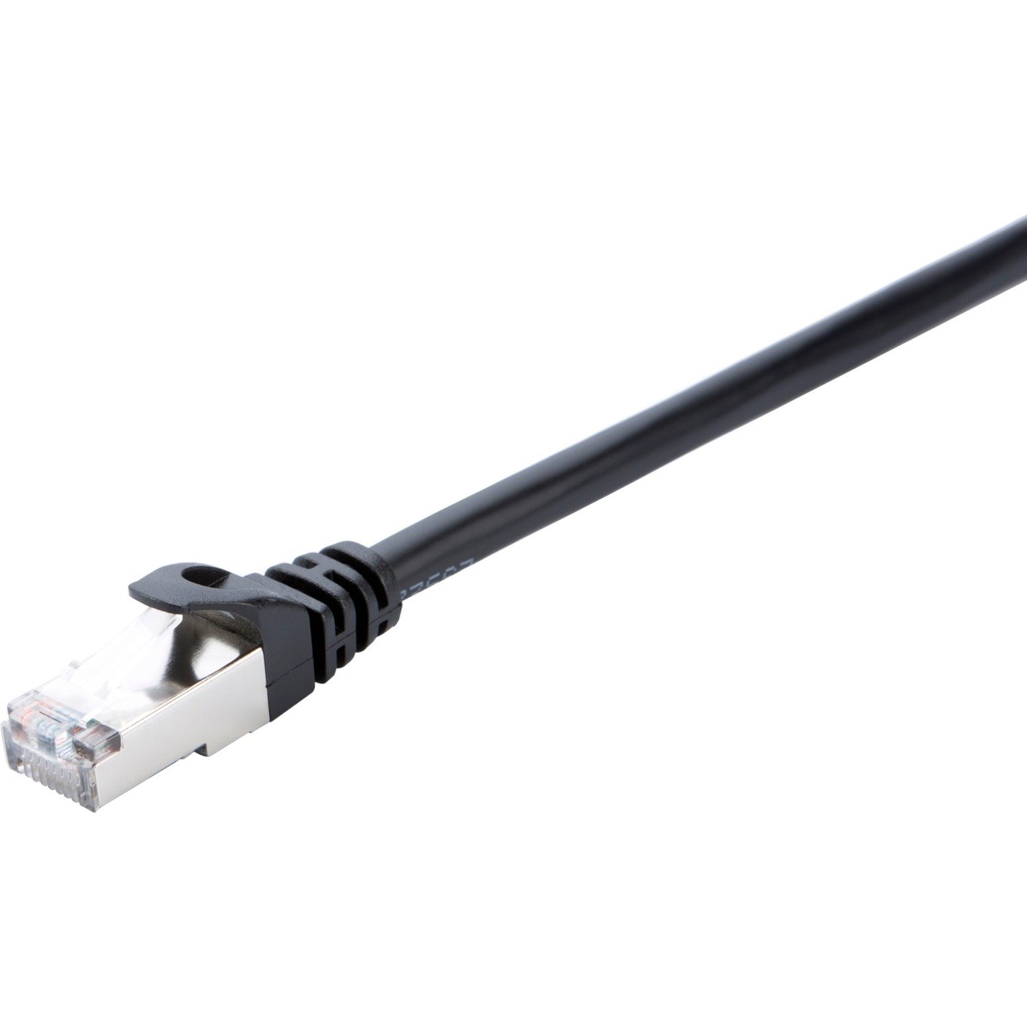 V7 Black Cat6 Shielded (STP) Cable RJ45 Male to RJ45 Male 1m 3.3ft