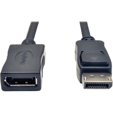 Eaton Tripp Lite Series DisplayPort Extension Cable with Latch, 4K @ 60 Hz, HDCP 2.2 (M/F), 6 ft. (1.83 m)