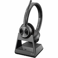 Poly Savi 7300 Office 7320 Wireless Over-the-head, On-ear Stereo Headset - Black