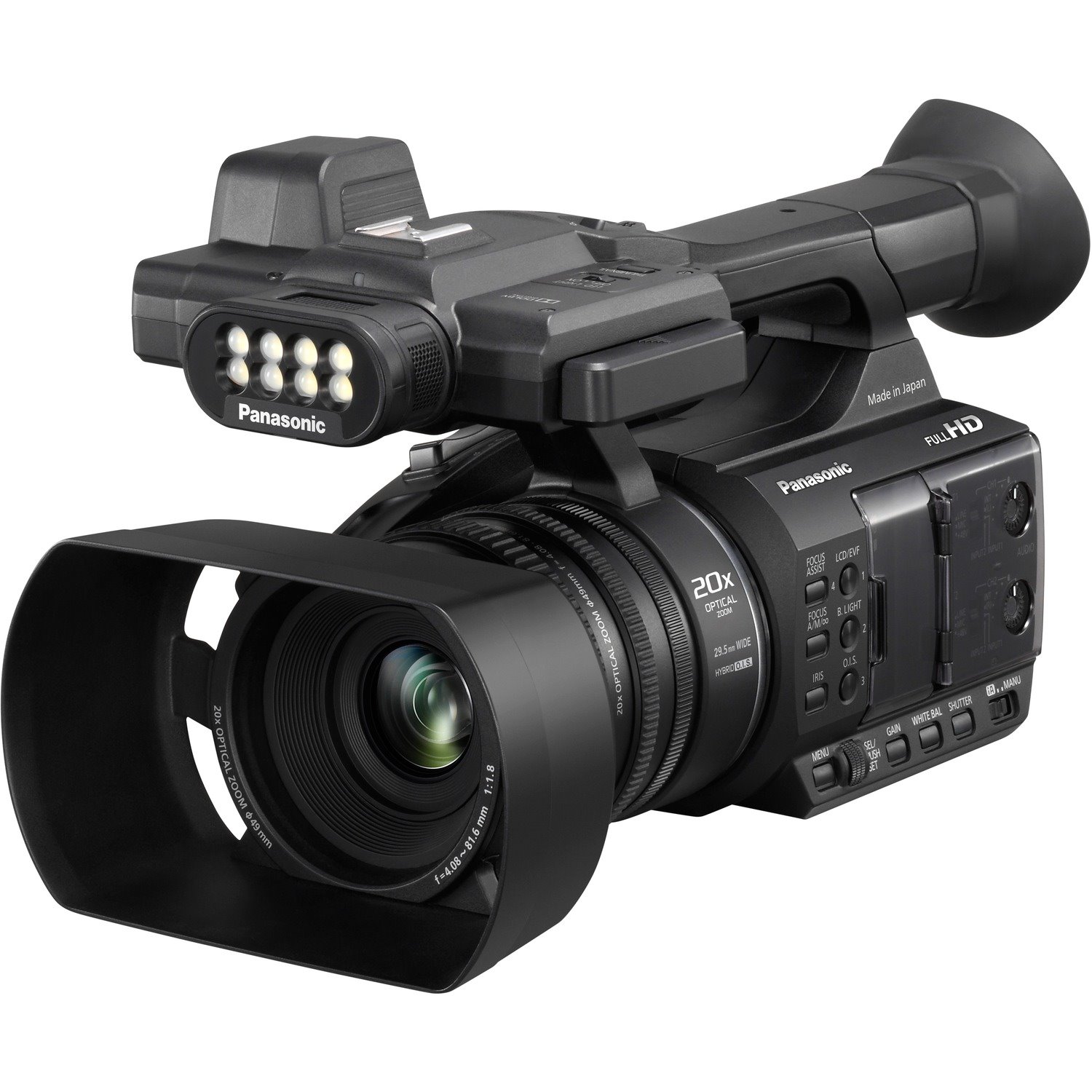Panasonic AG-AC30 Digital Camcorder - 3" LCD Touchscreen - BSI MOS - Full HD