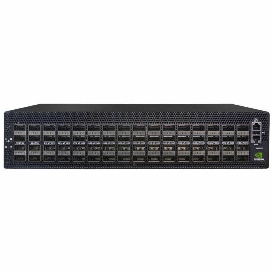 NVIDIA Spectrum-3 SN4000 SN4600C 1 Ports Manageable Layer 3 Switch - Gigabit Ethernet, 10 Gigabit Ethernet, 25 Gigabit Ethernet, 40 Gigabit Ethernet, 100 Gigabit Ethernet - 1000Base-X, 10GBase-X, 25GBase-X, 40GBase-X, 50GBase-X, 100GBase-X