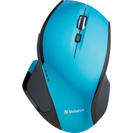 Verbatim Wireless Desktop 8-Button Deluxe Blue LED Mouse - Blue