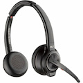 Poly Savi 8200 Office 8220 Wireless On-ear, Over-the-head Stereo Headset - Black