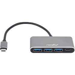Rocstor Premium USB C Hub - 4 Port USB-C to USB-A (3x) and USB-C (1x) - Bus Powered USB Hub - USB Type-C Hub - Port Expander - USB Type C External 4 USB Port(s) - (1) USB 3.1 Port AND (3) USB 3.0 USB MULTIPORT
