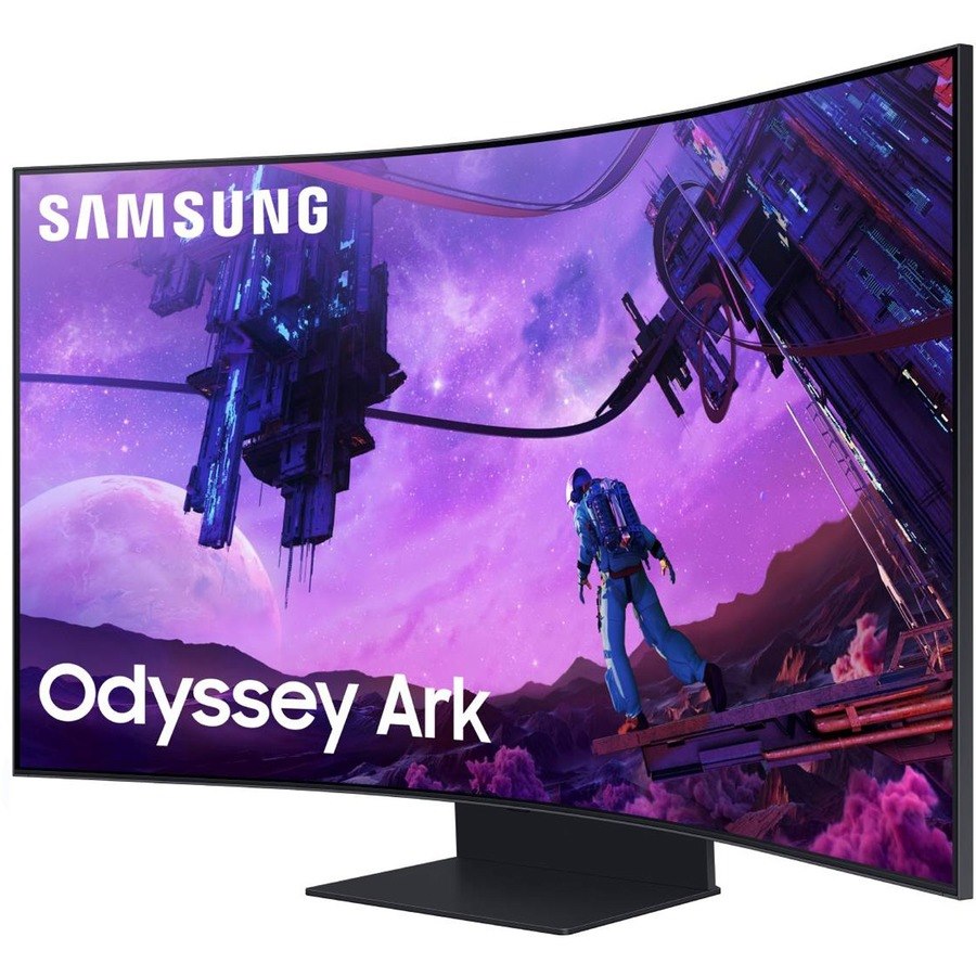Samsung Odyssey Ark S55BG970NN 55" 4K UHD Curved Screen Quantum Mini LED Gaming LCD Monitor - 16:9 - Black