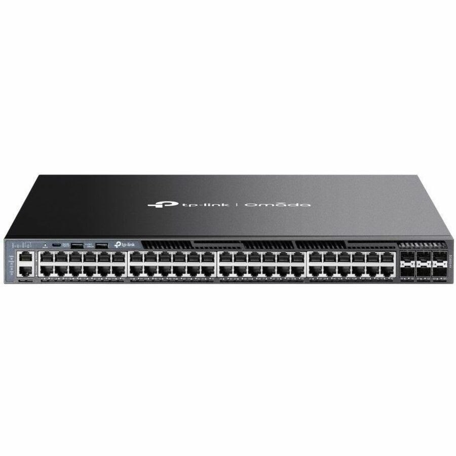 TP-Link Omada SG6654X 48 Ports Manageable Layer 3 Switch - Gigabit Ethernet, 10 Gigabit Ethernet - 10/100/1000Base-T, 10GBase-X