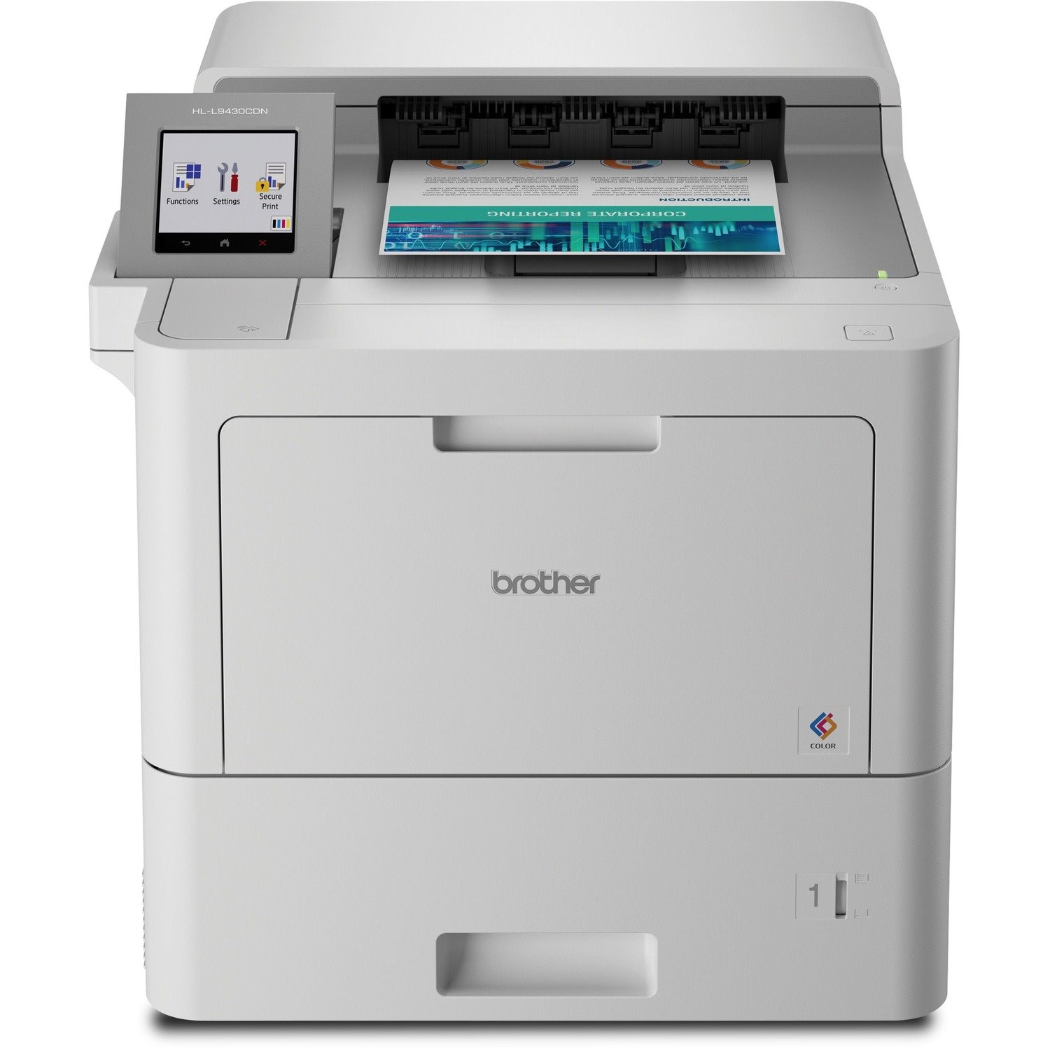 Brother Workhorse HL-L9430CDN Enterprise Color Laser Printer with Fast Printing, Large Paper Capacity, and Advanced Security Features