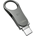 Silicon Power Mobile C80 128GB (USB 3.2 (Gen 1) Type C + USB Type A) Flash Drive
