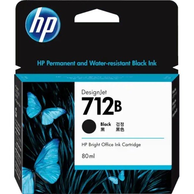 HP 712B Original Inkjet Ink Cartridge - Black Pack