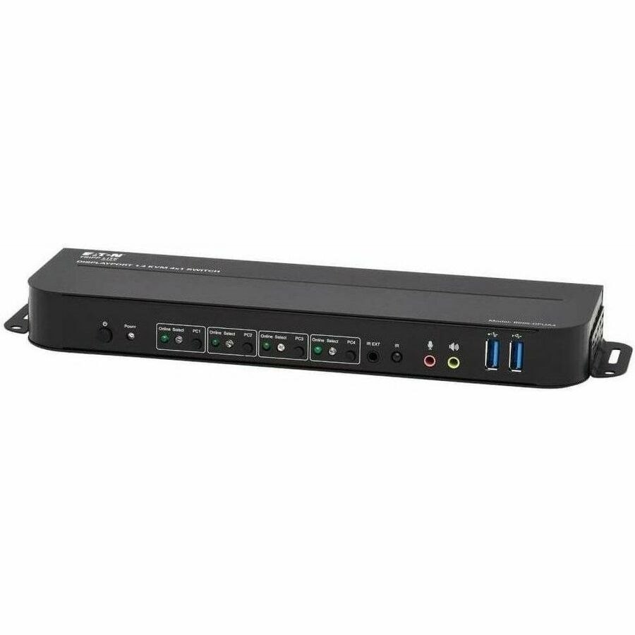 Eaton Tripp Lite Series 4-Port DisplayPort/USB KVM Switch - 4K 60 Hz, HDR, HDCP 2.2, IR, DP 1.4, USB Sharing