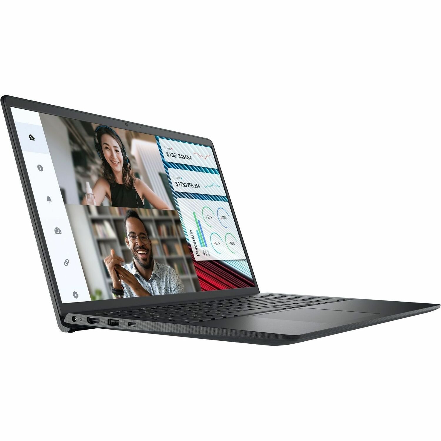 Dell Vostro 3000 3520 39.6 cm (15.6") Notebook - Full HD - Intel Core i5 12th Gen i5-1235U - 8 GB - 256 GB SSD - English (UK) Keyboard - Carbon Black