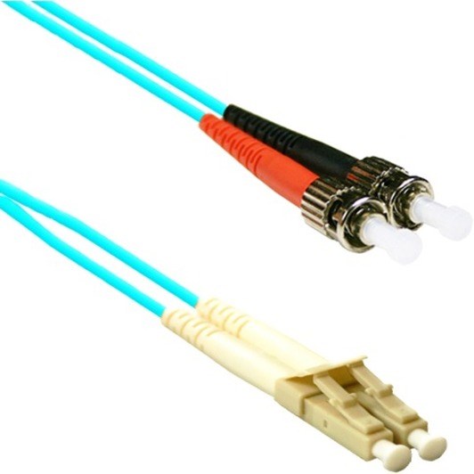 ENET 10M ST/LC Duplex Multimode 50/125 10Gb OM3 or Better Aqua Fiber Patch Cable 10 meter ST-LC Individually Tested