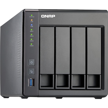 QNAP Turbo NAS TS-451+ 4 x Total Bays NAS Storage System - Intel Celeron 2.41 GHz - 8 GB RAM - DDR3L SDRAM Desktop
