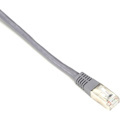 Black Box CAT6 250-MHz Stranded Patch Cable Slim Molded Boot - S/FTP, CM PVC, Gray, 25FT