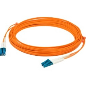 AddOn 2m LC (Male) to LC (Male) White OM1 Duplex Fiber OFNR (Riser-Rated) Patch Cable