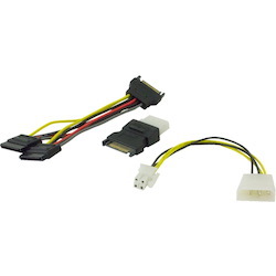 Transition Networks 3 Piece Cable Kit for 12V Power Onput Connectivity Options