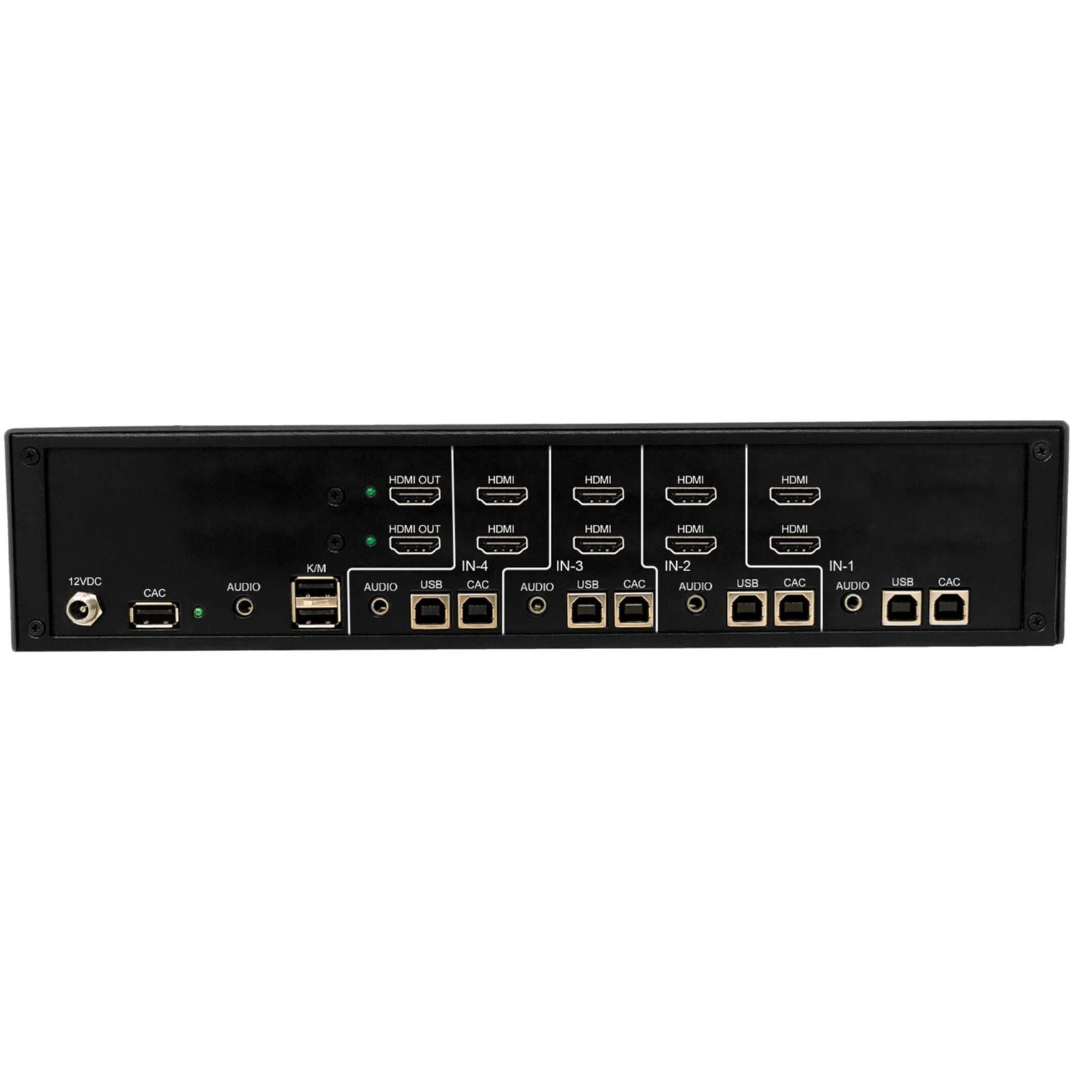 Tripp Lite by Eaton Secure KVM Switch, 4-Port, Dual Head, HDMI to HDMI, 4K, NIAP PP4.0, Audio, CAC, TAA