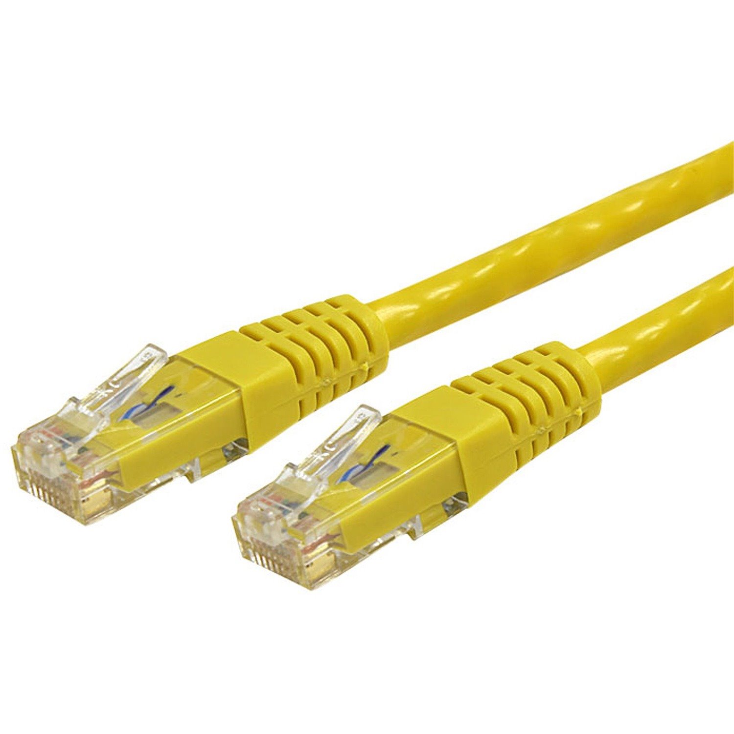 StarTech.com 20ft CAT6 Ethernet Cable - Yellow Molded Gigabit - 100W PoE UTP 650MHz - Category 6 Patch Cord UL Certified Wiring/TIA