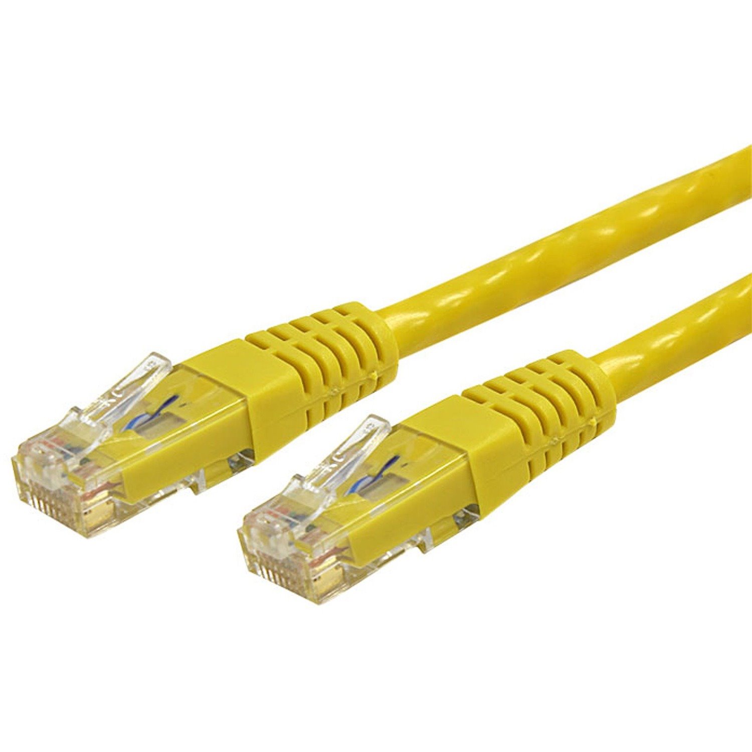 StarTech.com 10ft CAT6 Ethernet Cable - Yellow Molded Gigabit - 100W PoE UTP 650MHz - Category 6 Patch Cord UL Certified Wiring/TIA