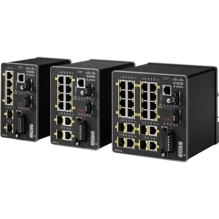 Cisco IE 2000U IE-2000U-8TC-G 8 Ports Manageable Layer 3 Switch - Fast Ethernet, Gigabit Ethernet - 10/100Base-TX, 10/100/1000Base-T, 1000Base-X