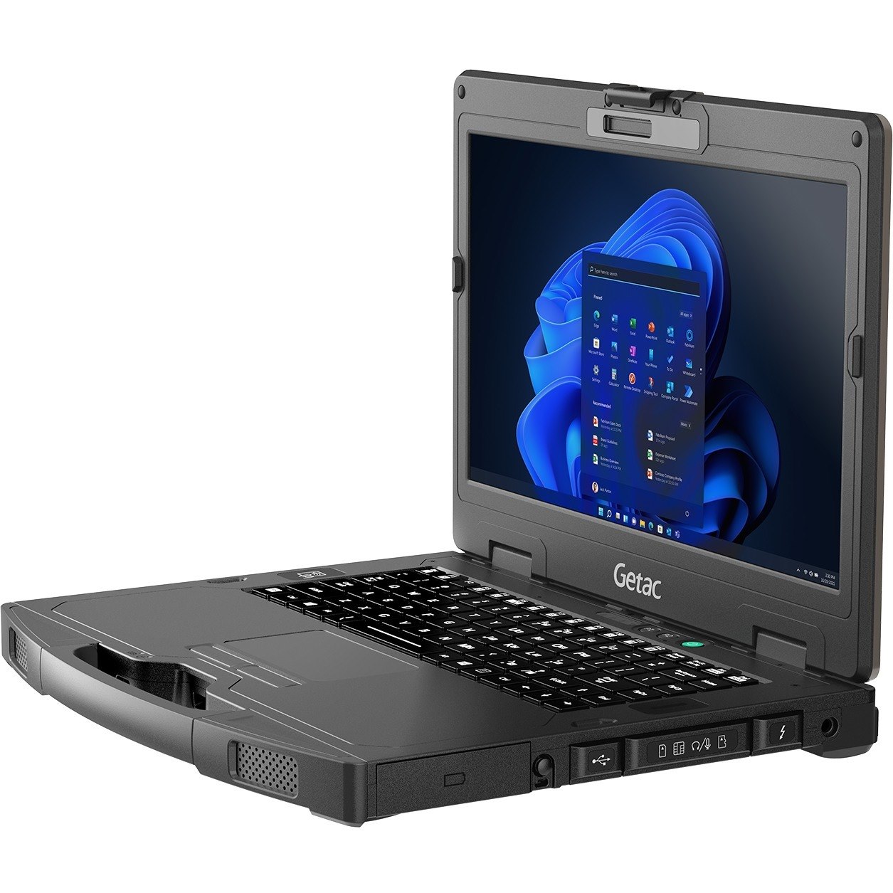 Getac S410 S410 G4 14" Touchscreen Semi-rugged Notebook - HD - 1366 x 768 - Intel Core i5 11th Gen i5-1135G7 Quad-core (4 Core) 2.40 GHz - 8 GB Total RAM - 256 GB SSD - Black