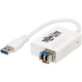 Tripp Lite by Eaton USB 3.0 Singlemode Fiber Optic Transceiver Ethernet Adapter, 10/100/1000 Mbps, 1310nm, 5km, LC