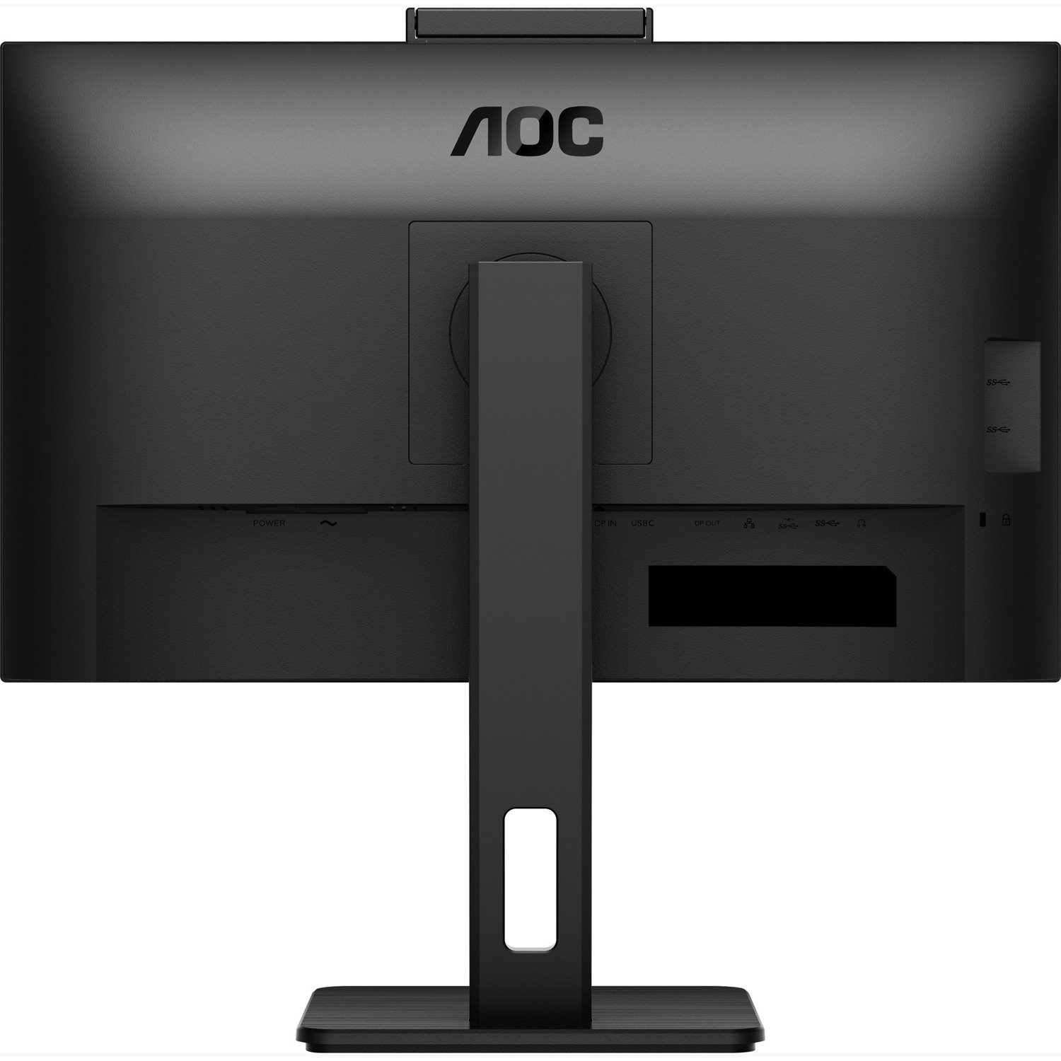 AOC 24P3QW 24" Class Webcam Full HD LCD Monitor - 16:9 - Textured Black