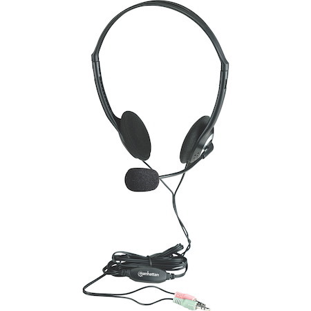 Manhattan Stereo Headset with Microphone and In-Line Volume Control