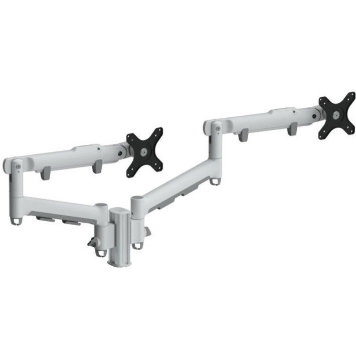 Atdec AWMS-2-D13 Mounting Arm for Monitor, Post, Touchscreen Monitor - Silver