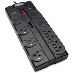 Tripp Lite by Eaton Protect It! 12-Outlet Surge Protector 8 ft. (2.43 m) Cord 2160 Joules Tel/Modem Protection