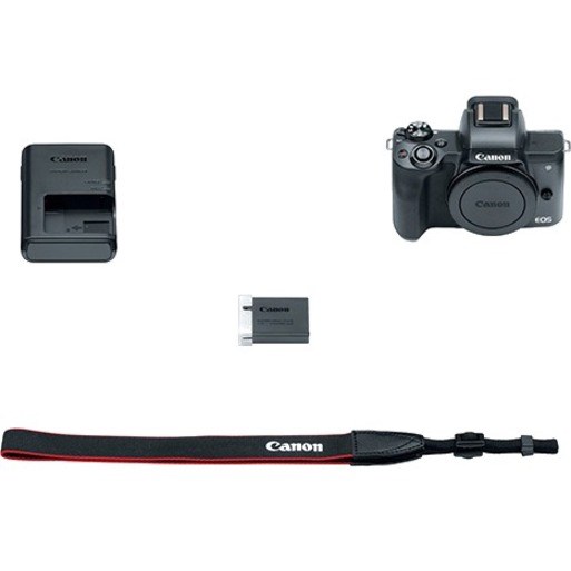 Canon EOS M50 24.1 Megapixel Mirrorless Camera Body Only - Black