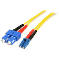 StarTech.com 10m Fiber Optic Cable - Single-Mode Duplex 9/125 - LSZH - LC/SC - OS1 - LC to SC Fiber Patch Cable
