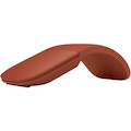 Microsoft Surface Arc Mouse - Bluetooth - BlueTrack - 2 Button(s) - Poppy Red