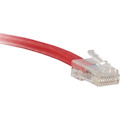ENET Cat5e Red 1 Foot Non-Booted (No Boot) (UTP) High-Quality Network Patch Cable RJ45 to RJ45 - 1Ft