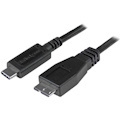 StarTech.com 0.5m USB C to Micro USB Cable - M/M - USB 3.1 Cable (10Gbps) - USB 3.1 Type C to Micro USB Type B Cable