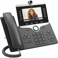 Cisco 8845 IP Phone - Corded - Corded - Bluetooth - Wall Mountable, Tabletop - Charcoal - TAA Compliant