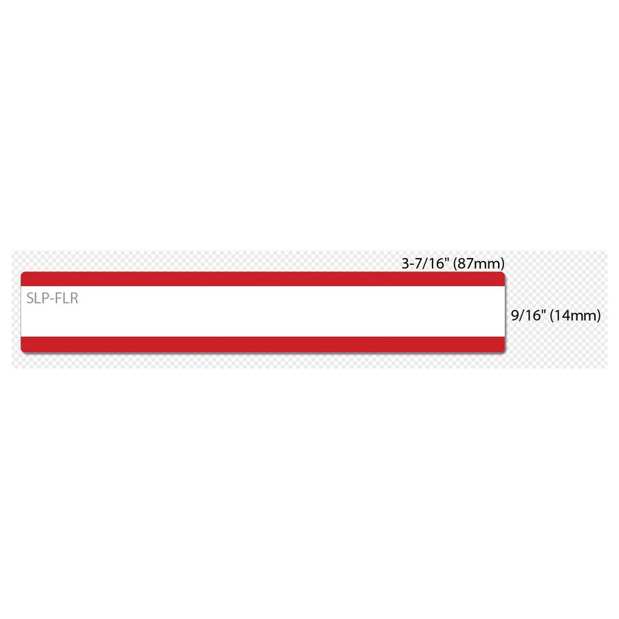 Seiko SLP-FLB White/Red File Folder Labels