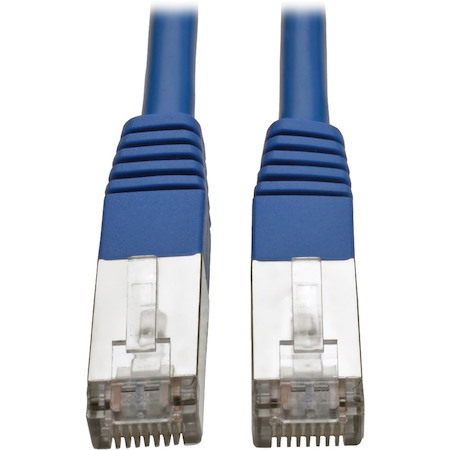 Eaton Tripp Lite Series Cat5e 350 MHz Molded Shielded (STP) Ethernet Cable (RJ45 M/M), PoE, Blue, 15 ft. (4.57 m)