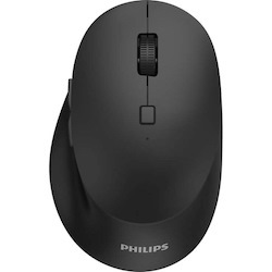 Philips Mouse - Bluetooth/Radio Frequency - Optical - 7 Button(s) - Black
