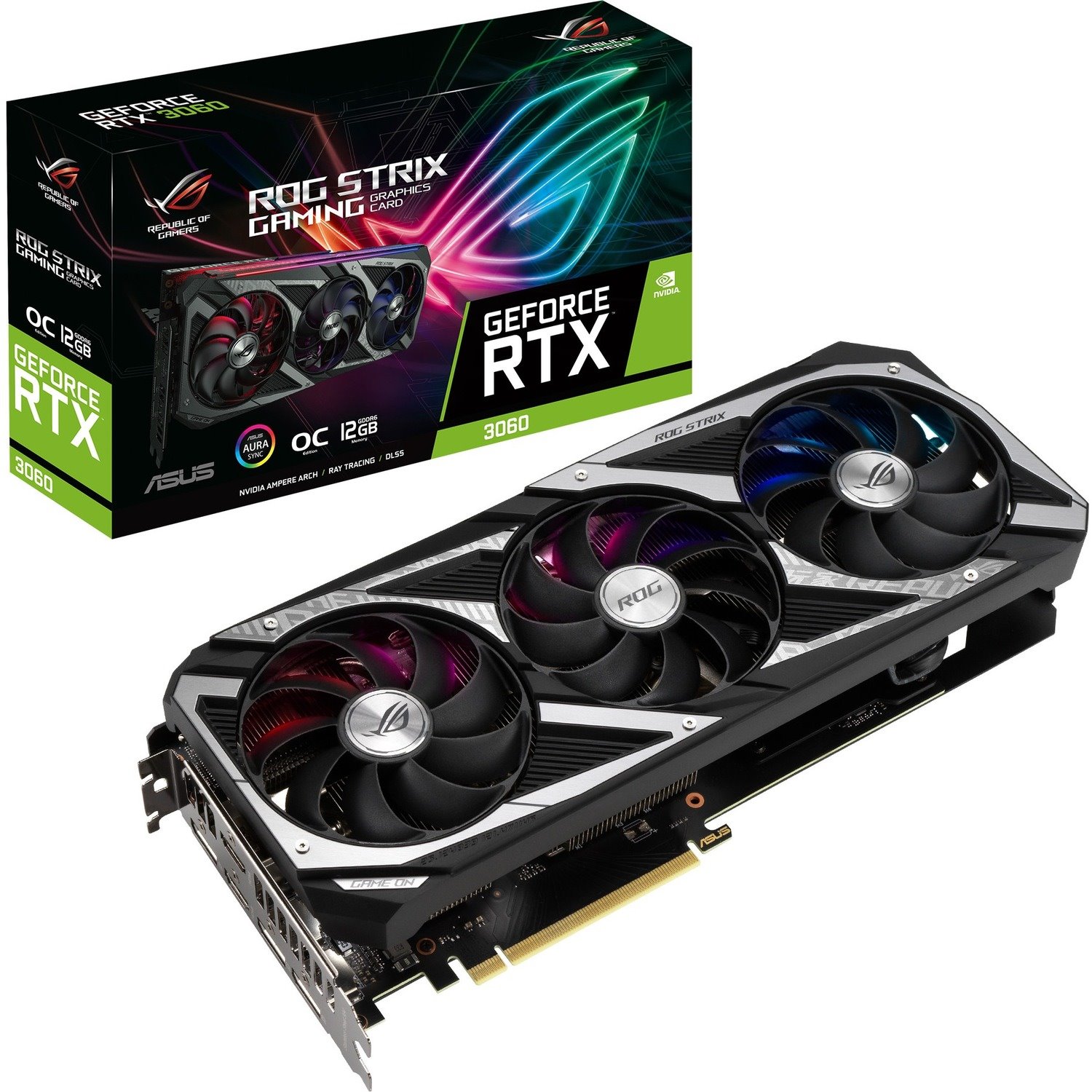 Asus ROG NVIDIA GeForce RTX 3060 Graphic Card - 12 GB GDDR6