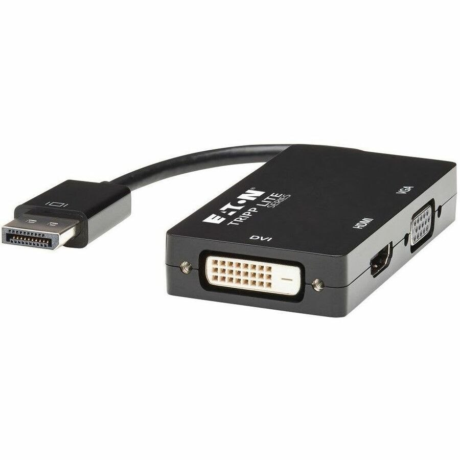 Eaton Tripp Lite Series DisplayPort to VGA/DVI/HDMI All-in-One Converter Adapter - 4K 60 Hz HDMI, DP 1.2